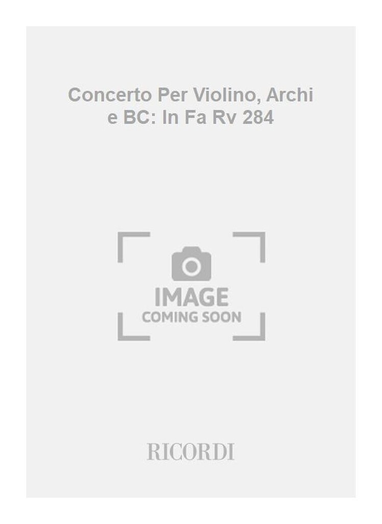 Concerti Per Vl., Archi E B.C.:
